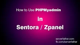 How To Use PHPMyadmin in Sentora Free Web Hosting Panel