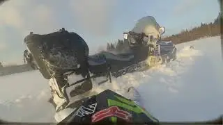 Light snowmobile and quad in Siberia