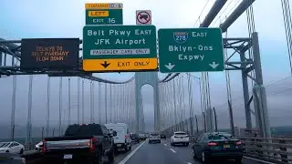 Driving On A Rainy Day From Staten Island To Brooklyn (Nov. 2024)