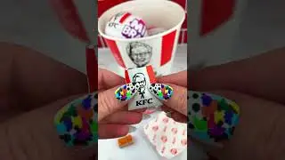 KFC Mini Brands Opening Satisfying Video ASMR! 🍗 