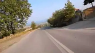 1050m to 0m altitude with KTM bike - Olympos Mountain