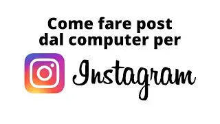 Instagram - How to Upload a Post from Your PC
