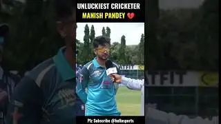 Unlucky Cricketers part 1- ft.Manish Pandey🥺💔
