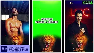 Lucifer 😈 KING LION #tomellis Green Screen & After Effect Template 🆓Download Link Below👇#GreenPrism