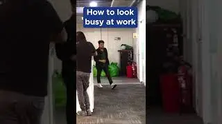How to be look busy at Work #hardwork #shorts #youtubeshorts
