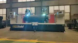 Air compressor tank double heads circular welding machine - Getweld