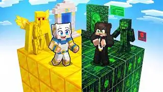 DIO contro HACKER nella BATTAGLIA su un CHUNK in Minecraft!