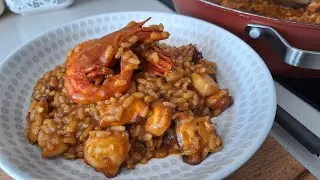 ARROZ MELOSO DE SEPIA Y PULPO