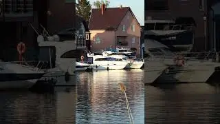 Речная гавань в Калининграде. Северо-Запад России. River harbor in Kaliningrad.
