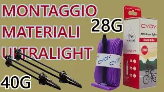 I install inner tubes and #ultralight quick release skewers bought on AliExpress