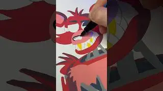 Drawing Foxy from FNAF) 