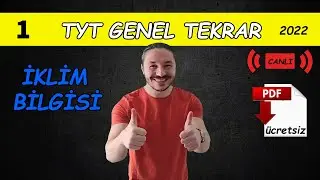 TYT COĞRAFYA GENEL TEKRAR 1 🌤️İklim Bilgisi 📂PDF Ders Notları