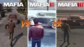 MAFIA Definitive Edition vs MAFIA II DE vs MAFIA III DE - Graphics & Details SBS Comparison