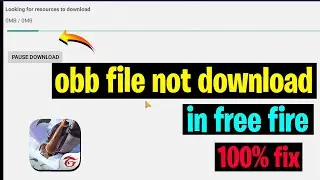 Download failed because the resources could not be found problem | Free fire obb file download issue
