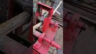 прокат профильной трубы размером 20×20,толщина стенки 2мм.в диаметр 650мм.(Станок самодельный.)