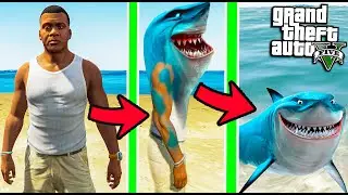 КАК ФРАНКЛИН ПРЕВРАТИЛСЯ В АКУЛУ ЭКСПЕРИМЕНТ В ГТА 5 МОДЫ! ОБЗОР МОДА В GTA 5! ИГРЫ ВИДЕО MODS