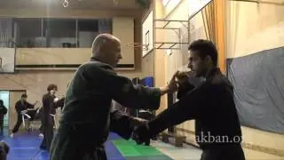 Ninjutsu blocks against boxing jab