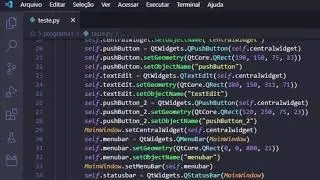 Criando tela no QT Designer e convertendo para código Python
