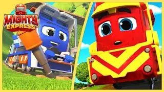 Nate and Milo Stay on Track 🛤| Mighty Express | Cartoons for Kids