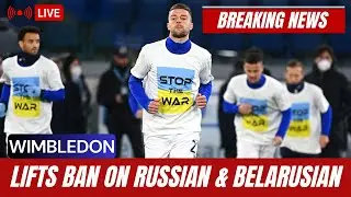 Wimbledon lifts ban on Russian & Belarusian | BNC News