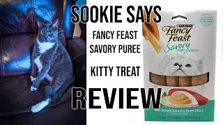 Sookie Says : Fancy Feast Savory Puree #cats Treat Review