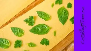 Свежая домашняя паста с петрушкой и базиликом - простой и красивый рецепт