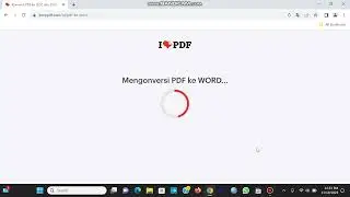 Cara mudah merubah data pdf ke word menggunakan i love pdf