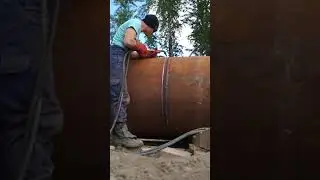 Сварка  газорезка , как отрезать трубу.