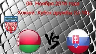 Кубок дружбы - 2016. Беларусь (U-18) - Словакия (U-18).05.11.2016