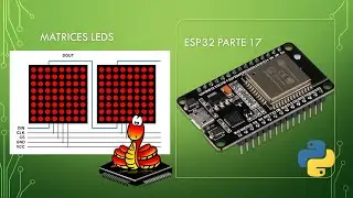 ✅Curso ESP32 parte 17: Matrices Led MAX7219 (MicroPython)