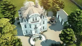 Tiny French chateau || The Sims 4 Speed build
