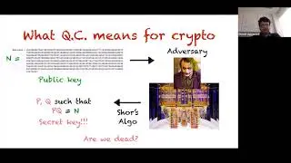 CS Colloquium Foundations of lattice based cryptography by Divesh Aggarwal