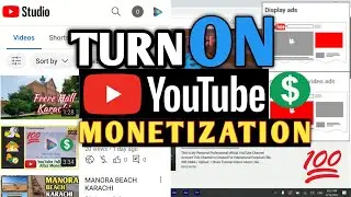 How To TURN ON YouTube Monetization