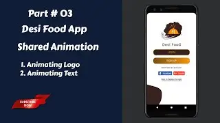 Welcome Screen with shared animation in hindi | Food App Part# 03
