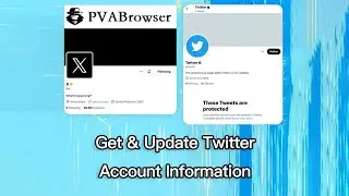Twitter Accounts || Update Twitter Profile Pictures in PVABrowser #twiiter #PVAbrowser