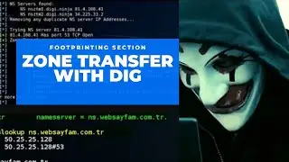 Zone transfer with Dig || Footprinting section || Kali Linux best information gathering tool ||