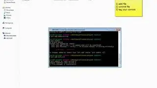 Git init add commit tag