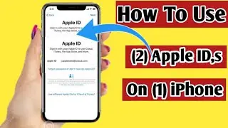 How To Use 2 Apple ID,s On 1 iPhone