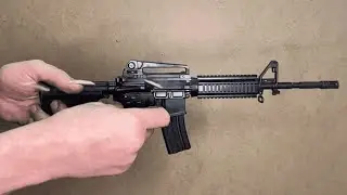 M4 Colt in 1/2 scale full-auto firing