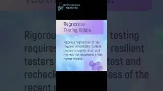Regression Testing Riddle - скороговорка для тестировщиков. Приходите на #АнглийскийДляТестировщиков