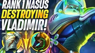Rank 1 Nasus DESTROYS Vladimir midlane! Season 13 High elo | Carnarius | League of Legends