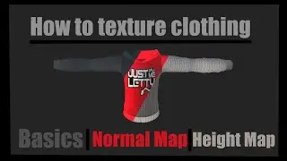 How to texture clothing in Substance Painter (Basics, Normal map, Height Map)