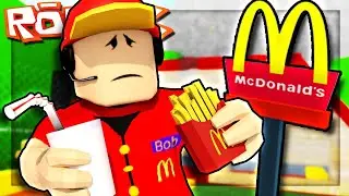 ПОБЕГ ИЗ МАКДОНАЛЬДСА В РОБЛОКС! ОББИ ИЗ КАФЕ