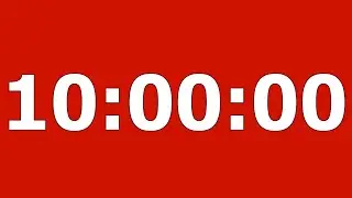10 hour dark red timer