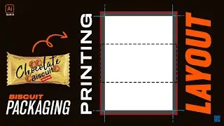 Biscuit packaging printing layout illustrator tutorial in HINDI / हिन्दी में