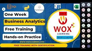 Business Analytics One Week Training Day 4| Tableau Dashboard and Storyteller| Wox Learning