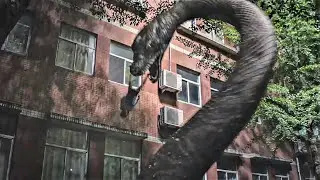 女孩被惹怒了，把心机女推出窗外喂了巨蛇！【巨蛇闯女校Rising Boas in a Girl's School】|驚悚 災難 |【電影派對】
