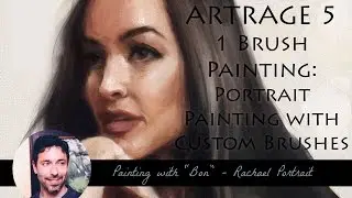 Artrage 5 Portrait Painting with the brush designer preset!