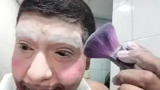 Caracterización y maquillaje de Papá Noel