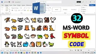 32 MS Word Symbol Shortcut Key | How to Make Animal Symbols in MS Word | MS Word Tips and Tricks